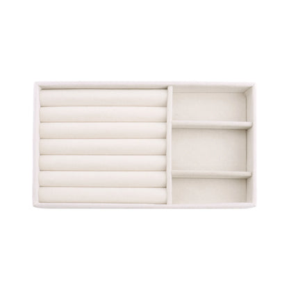 Velvet Jewelry Box Display Tray Drawer Storage Jewellery Holder For Ring Earrings Necklace Bracelet Soft Velvet Organizer Case