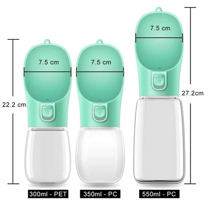 Portable Dog Water Bottle For Small Large Dogs Cat Outdoor Leakproof Walking Drinking Bowls Chihuahua French Bulldog Supplies - Urbizia