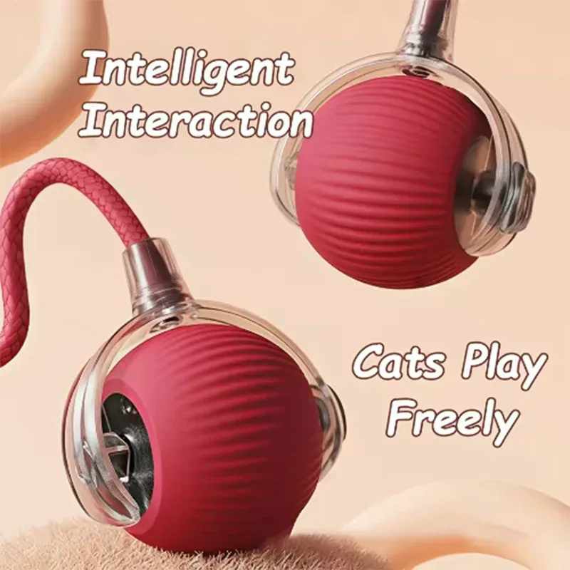 Intelligent interactive cat ball long-lasting and durable easy to clean intelligent obstacle avoidance pet dog toys - Urbizia