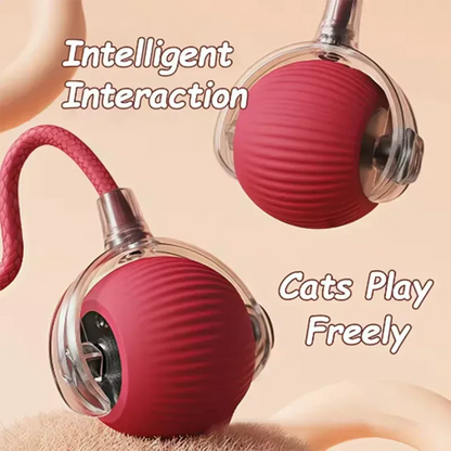 Intelligent interactive cat ball long-lasting and durable easy to clean intelligent obstacle avoidance pet dog toys - Urbizia