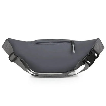 Men Canvas Fit Waistpack Mobile Fanny Waist Packs Men's Sports Outdoor Leisure Running Anti Theft Ultra Thin Invisible Waist Bag