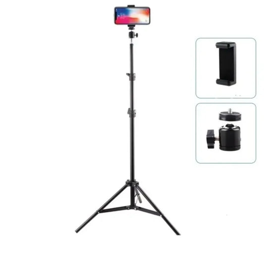 Foldable 56cm-160cm Extendable Mobile phone live support photo tripod multi-functional video recording selfie landing tripod