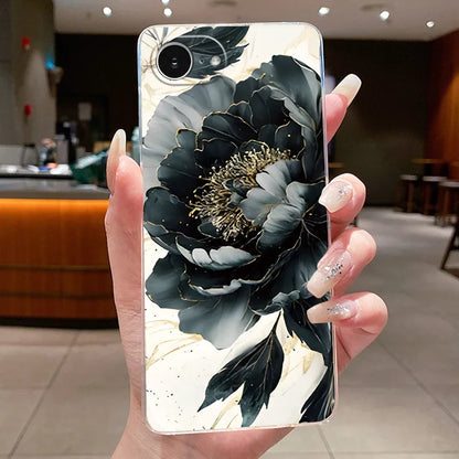 For iPhone 16e Case Clear Luxury Fashion Butterfly Flowers Soft TPU Silicone Jelly Back Cover for Apple iPhone 16e Phone Case