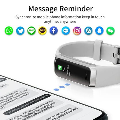 LIGE Amoled Smart Watch Men Smart Band Women Heart Rate Blood Smartwartch Waterproof Smart Bracelet Sport Fitness Tracker 2026 - Urbizia
