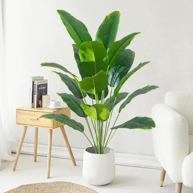 Artificial Tropical Palm & Monstera Leaves Decor - Urbizia