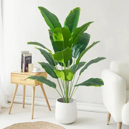 Artificial Tropical Palm & Monstera Leaves Decor - Urbizia