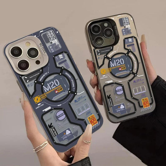 Luxury Circuit Lable Phone Case for IPhone 17 16 15 14 13 12 11 Pro Max Plus 17 Air 16E X XR XS Max Hard Shockproof Bumper Cover