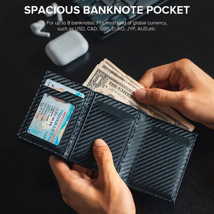 Slim RFID Pop-Up Metal Wallet for Men