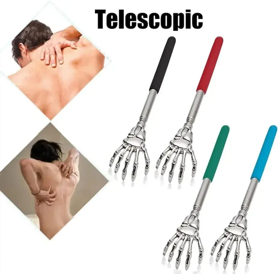 Stainless Steel Telescopic Back Scratcher – Extendable Itch Relief Tool