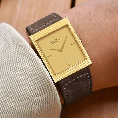 CILOA Silver Square Watch Men's Simple High Quality Light Luxury Gift Fashion Waterproof Compact Quartz Watch