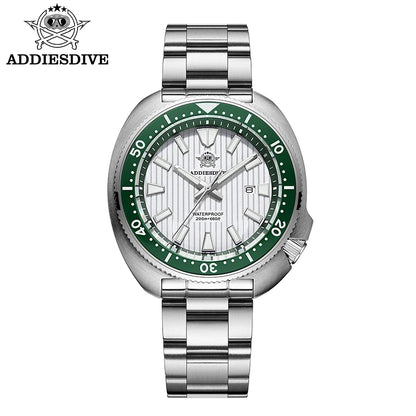ADDIESDIVE Luxury Men's Watches Stainless Steel Sapphire Crystal Quartz Watch for Men Luminous 20Bar Waterproof NEW Wristwatches