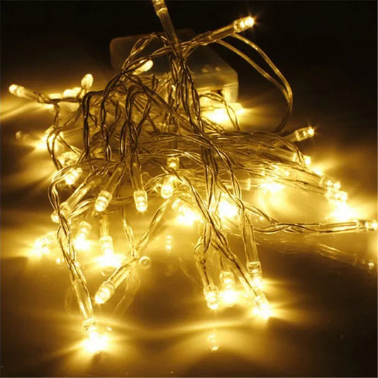 AA Battery Fairy String Lights – 10M/20M Warm White for Christmas & Party Decoration