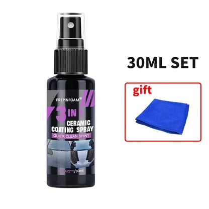 3 in 1 Car Ceramic Nano Coating Liquid Coatin Nano Crystal Hydrophobic Layer Polishing Paint Coating Agent Polish Nanos Coatings - Urbizia