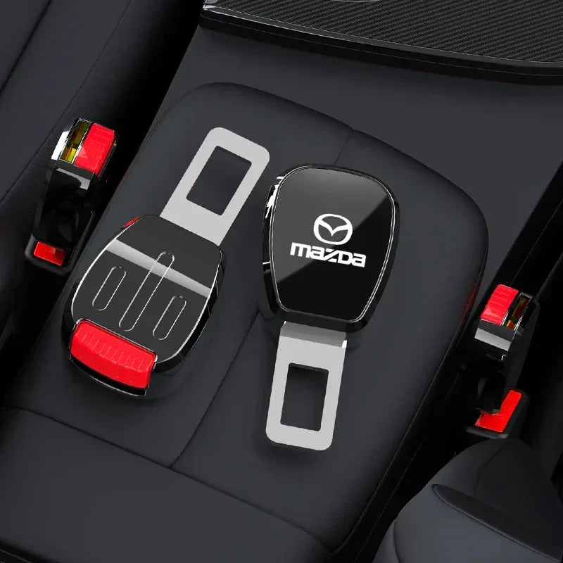 Car Seat Belt Clip Extender Customization Emblem Accessories For Mazda 3 6 CX5 2 CX3 CX9 MX5 RX8 Axela Demio Atenza MS GJI GH - Urbizia