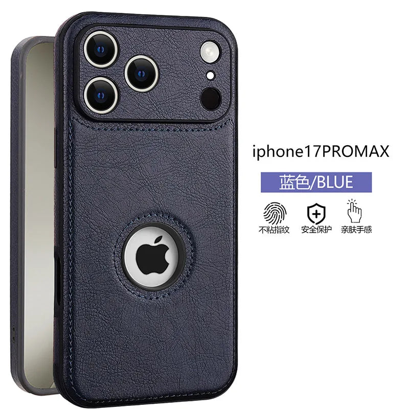 High Quality PU Leather Case for Apple iPhone 18 17 Pro Max 11 12 13 14 15 16 Plus Logo View Luxury Business Mobile Phone Cover