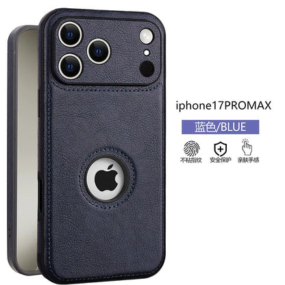 High Quality PU Leather Case for Apple iPhone 18 17 Pro Max 11 12 13 14 15 16 Plus Logo View Luxury Business Mobile Phone Cover