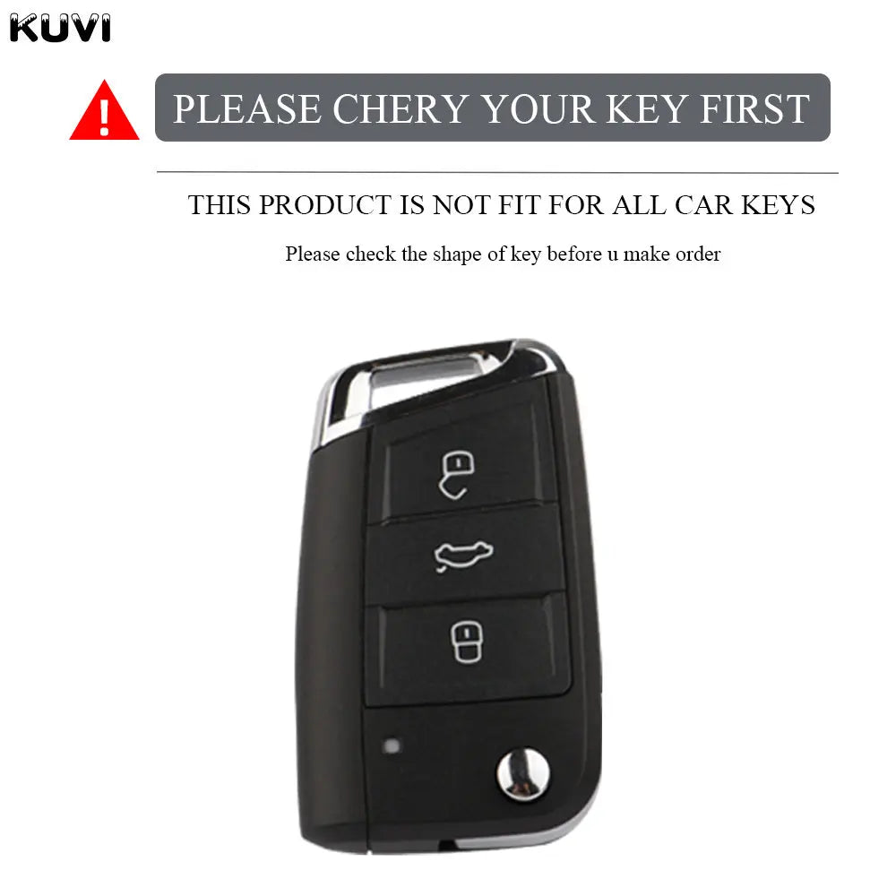 3 4 Buttons TPU Car Key Case Cover Fob For VW Volkswagen Golf 7 MK7 Tiguan MK2 For SEAT Ateca Leon FR 2 Ibiza For Skoda Octavia