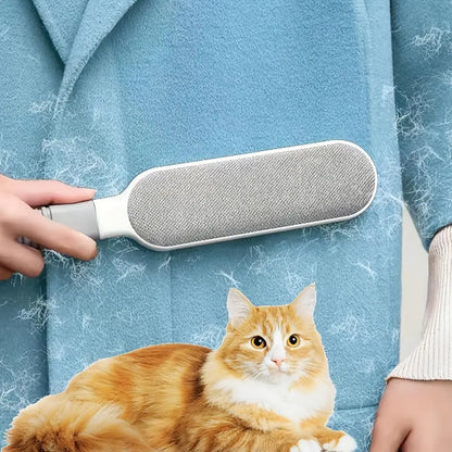1PC Grey Clothes Lint Remover Brush, Reusable Pet Hair Remover for Clothing, Effective Fabric Shaver for Couch, Carpet, Curtain