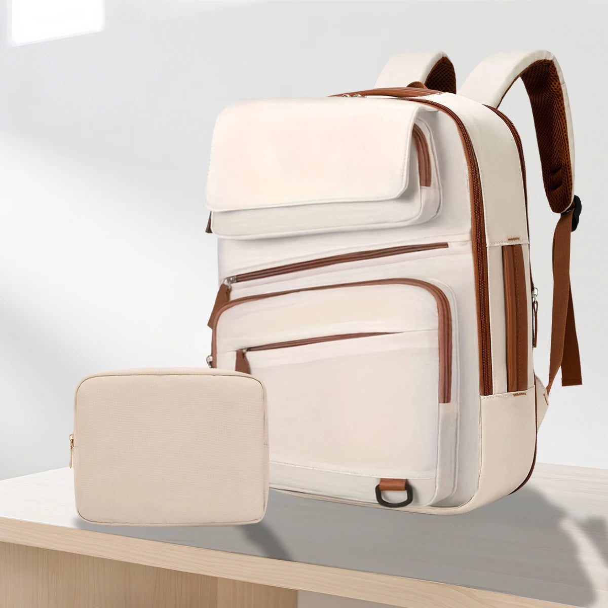 Large-Capacity Travel Multifunctional Backpack, Flight-Friendly, Computer-Friendly, Business Backpack for Men, College Student Backpack, Women's Carry-On Conference Office Backpack
