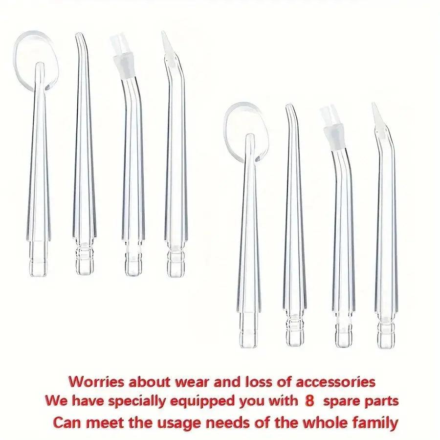 8Pcs Dental Water Flosser Replacement Nozzle Set
