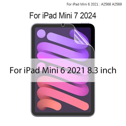 Like Paper Film Screen Protector For iPad Air 11 M3 A16 Pro 12.9 13 M4 M5 Air 3 4 5 10th 9th 8th Generation Mini 6 7 Accessories