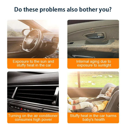 SEAMETAL Car Sun Shade Side Window Curtain Front Rear Window Sunshade Summer UV Blocking Suction Cup Car Sun Protection Curtains - Urbizia