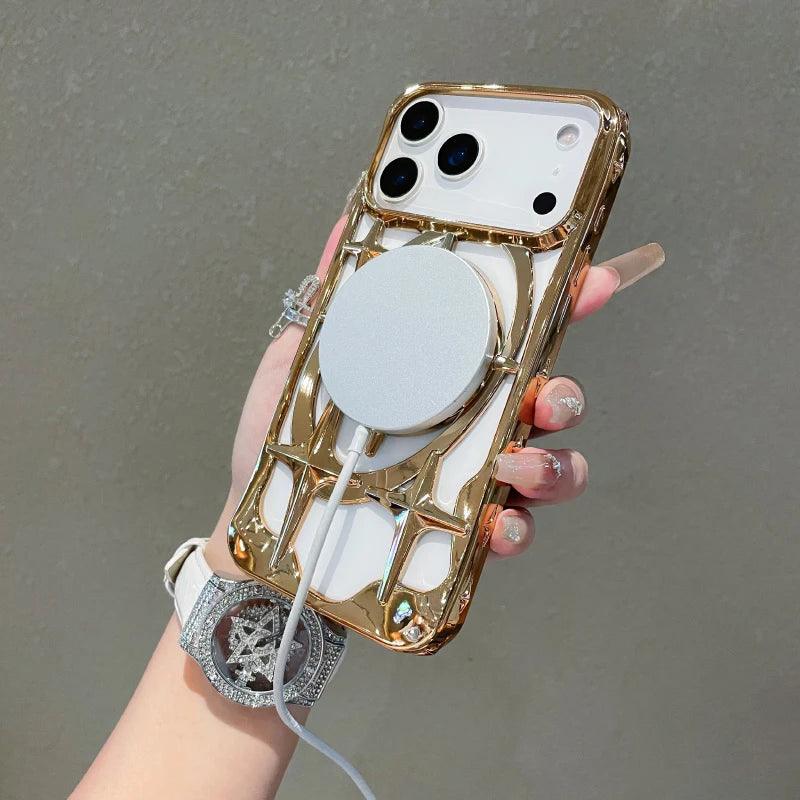 MagSafe Magnetic Hollow Cooling Case for iPhone 17–12 Series