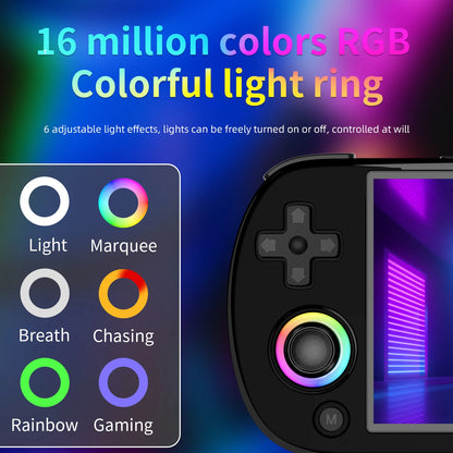 ANBERNIC RG40XX H Handheld Game Console 4'' Screen Linux System Joystick RGB Lighting Effect RG40XXH Video Player Trimui Console