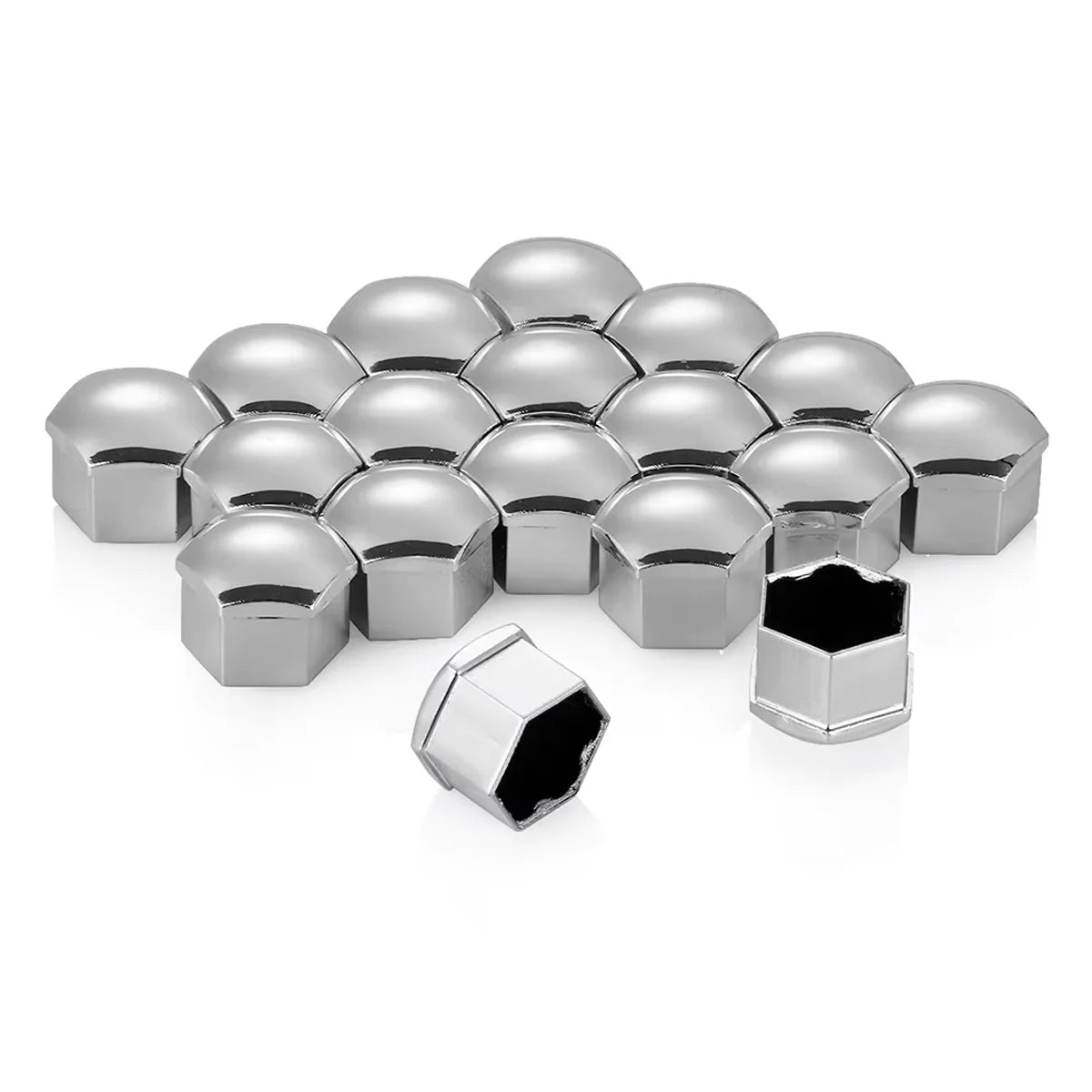 YONGRUN 20PCS 17/19/21mm Automotive Wheel Hub Screw Cover Black Plastic Dustproof Rust Proof Nut Protective Cover Tire Accessori