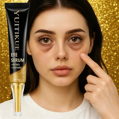 YUITIKUE Caffeine Eye Cream 20g - Fast-Acting Firming & Lifting, Energizes Eye Area, Day & Night Use, Reduces Puffiness