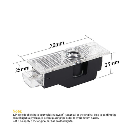 2X LED Car Door Projector Ghost Shadow Welcome Light Accessories For BMW E60 E46 E61 F10 E90 E92 E93 E91 F30 E63 E65 E66 E67 E68
