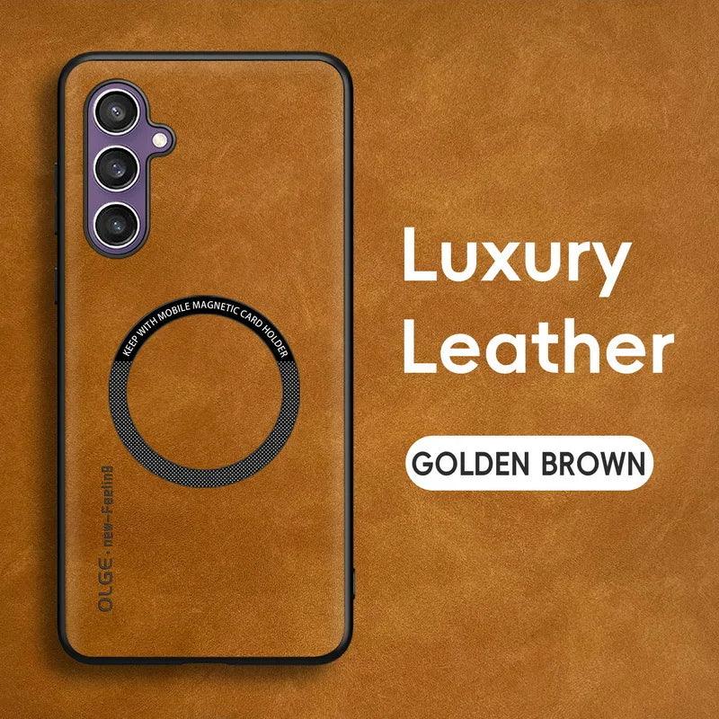 Magnetic MagSafe Leather Case for Samsung Galaxy Ultra Series