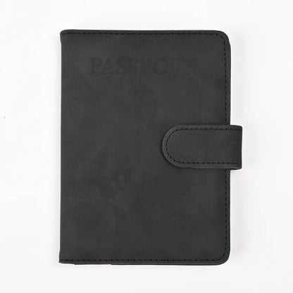 10 Colors Men Women PU Leather Travel Mad Passport Cover Holder Case Ticket Wallet with Credit Card Holder Protector Cover