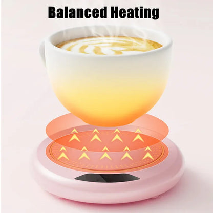 USB Thermostatic Heating Cup Coaster – 3 Level Temperature Control