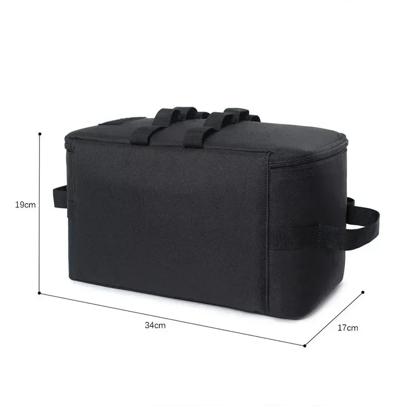 Large Capacity Outdoor Tool Bag Camping Gas Tank Storage Picnic Cookware Multifunction Kit with Ground Nail for Gas Canister - Urbizia