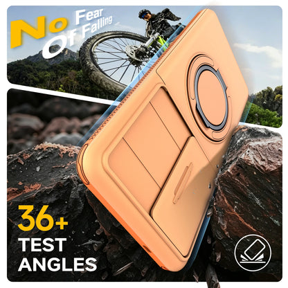 Armor Case For Samsung Galaxy S26 S25 S24 S23 S22 Ultra Plus S25FE S24FE Slide Camera Protect Ring Holder With Card Cover Funda