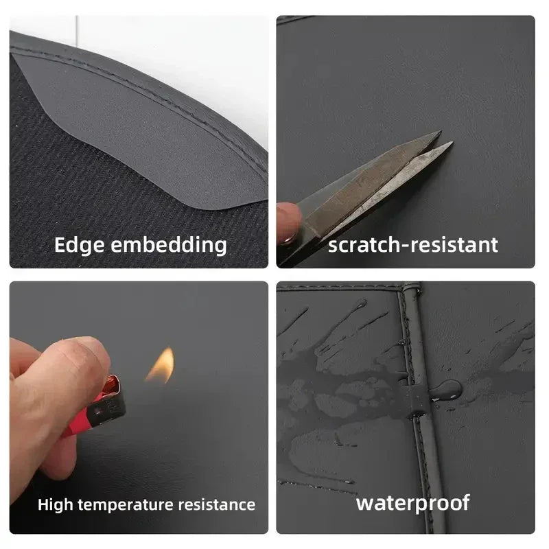Car Seat Back Protective Mat For Tesla Model 3 / Y Full Seat Anti Kick Pad Leather Anti Scratch Protector Mats Car Accessories - Urbizia
