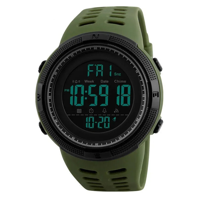 Electronic Watch For Mens Military Sports Watches Luminous Multifunction LED Digital Wristwatch for man kids Boy Student Teen - Urbizia