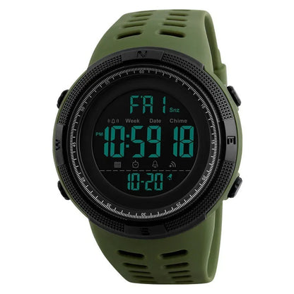 Electronic Watch For Mens Military Sports Watches Luminous Multifunction LED Digital Wristwatch for man kids Boy Student Teen - Urbizia