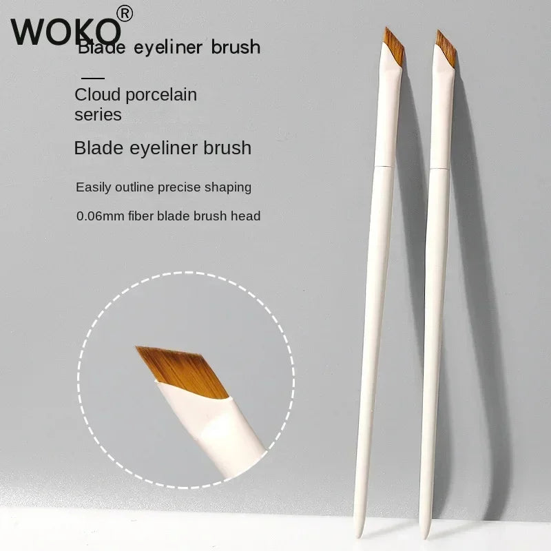 Ultra Thin Angled Eyeliner Brush Precision Detail Makeup Brush