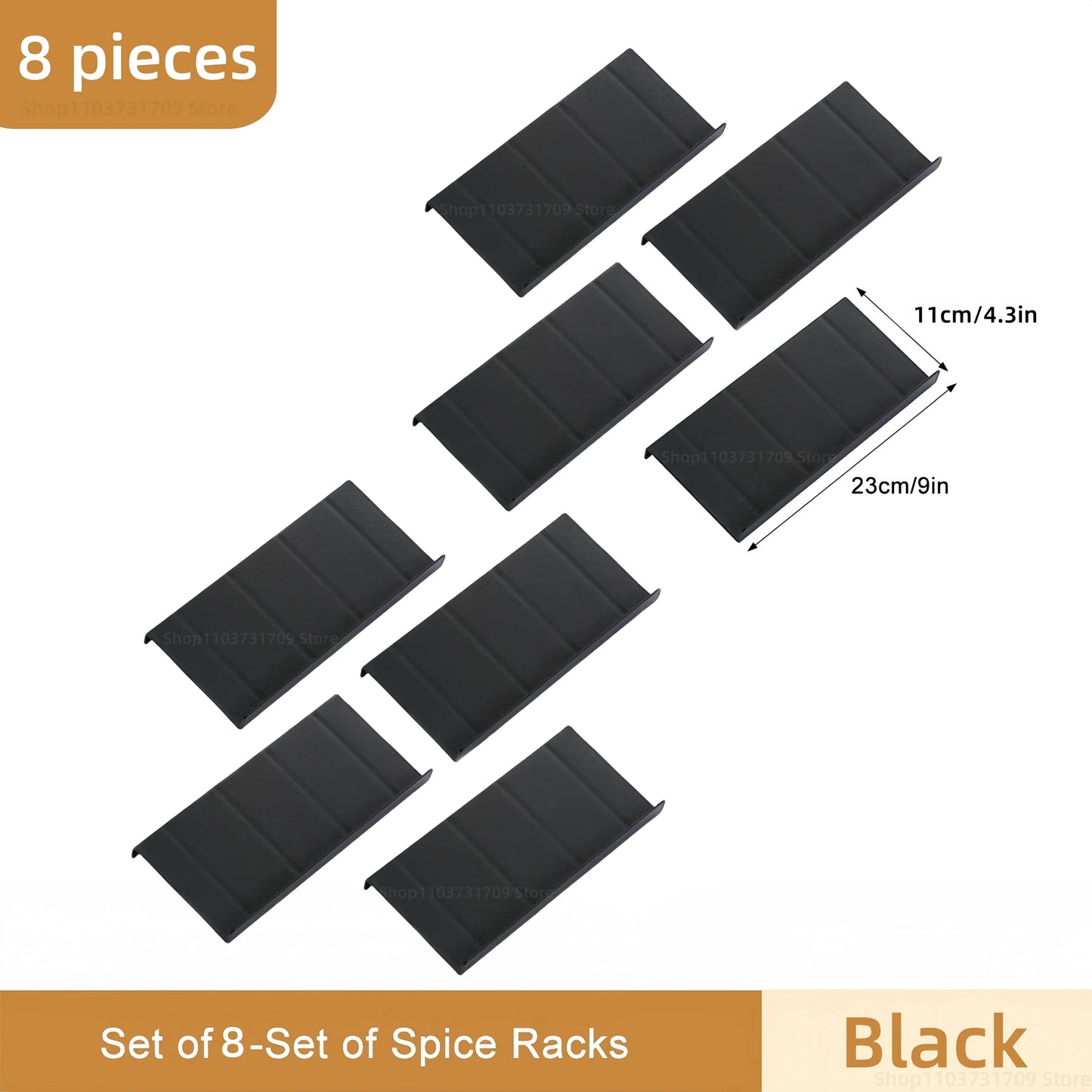 4-Layer Adjustable Spice Drawer Organizer Rack Set