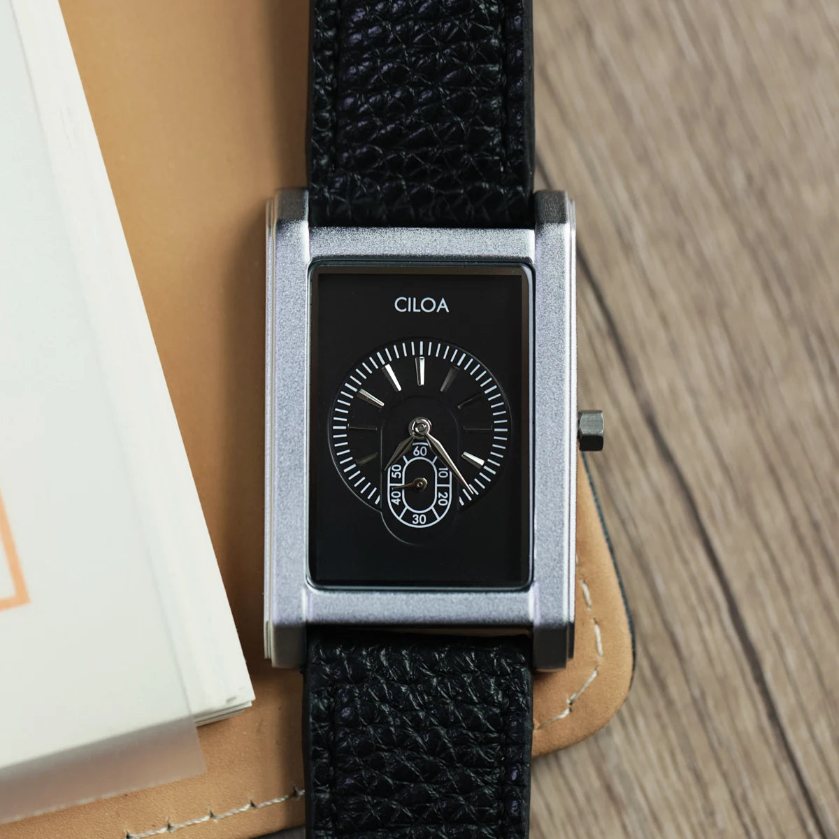 CILOAtank square high quality watch men's brand genuine gift retro business men's 2025 new waterproof light luxury men's watch