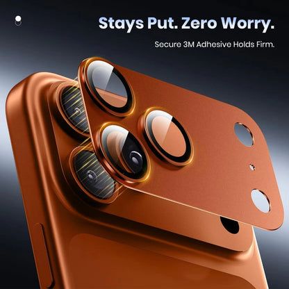 NNBILI For iPhone 17 18 Pro Max Camera Lens Protector Strong Adsorption Metal Tempered Glass Camera Screen Full Protective Cover