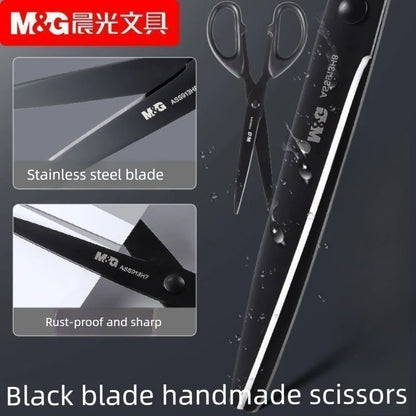 High Hardness Black Blade Scissors Anti-rust Anti-stick Sharp Durable Multipurpose Home Office Craft Sewing Paper Fabric Shears