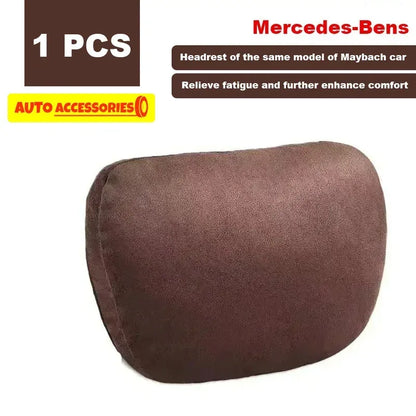 Car Headrest Neck Support Pillow – Maybach Design, Soft & Adjustable - Urbizia