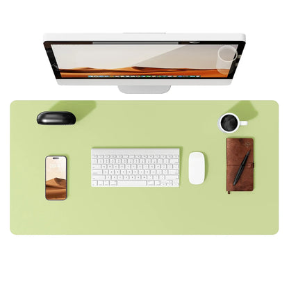 Large Mouse Pad,Office Desk Mat, Leather Desk Pad Protector, Non-Slip PU Leather Desk Blotter, Laptop Desk Pad - Urbizia