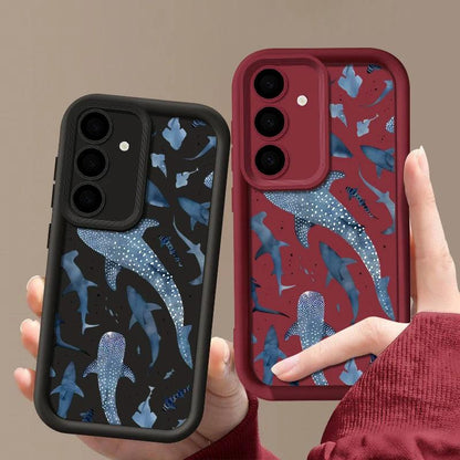 Shark Dolphin Print TPU Case for Samsung Galaxy Series