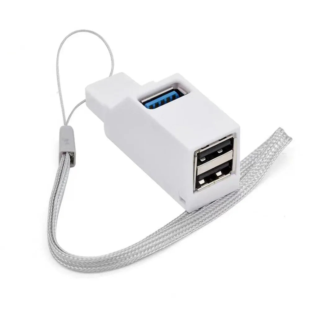 USB 3.0 1-to-3 Port Mini Hub Adapter Splitter