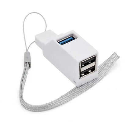 USB 3.0 1-to-3 Port Mini Hub Adapter Splitter