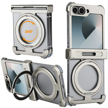 Eary for Samsung Galaxy Z Flip 7 6 Case for MagSafe 360°Rotatable Magnetic Kickstand Ultra-Thin Shockproof Protective 7 6 Cover